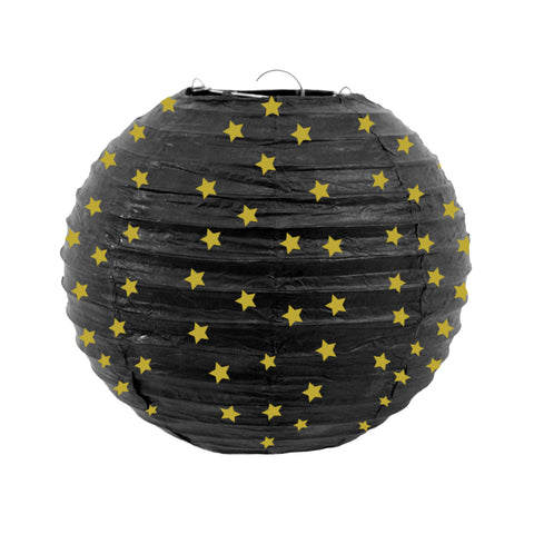 Black Lantern W-Gold Star 35Cm