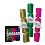 10in Multicolour New Year Crackers, 6 Pc