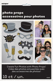 Jazzy New Year Photo Booth Props 10 pcs