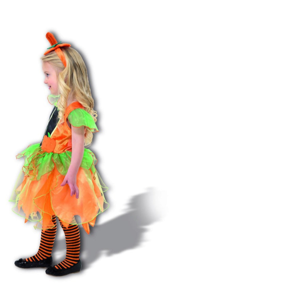 Pumpkin Fairy Costume Orange With Dress & Headband