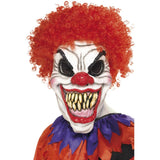 Scary Clown M Mask Foam Latex With Hair