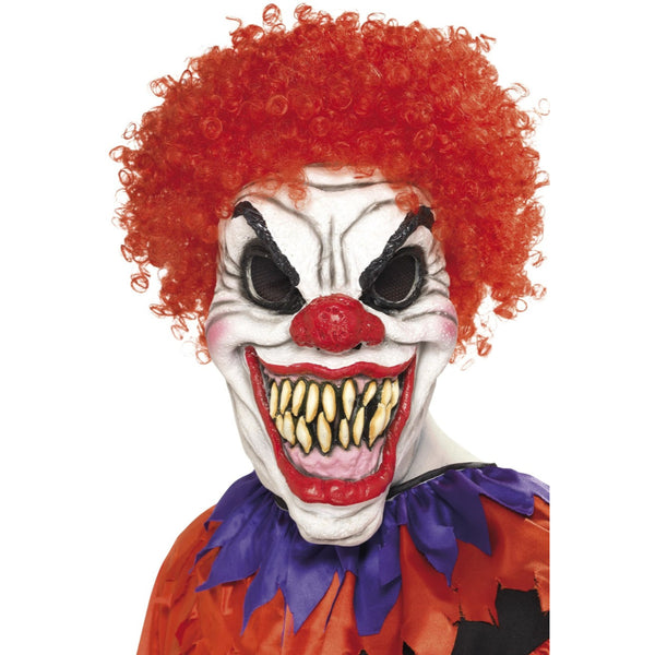 Scary Clown Mask Foam Latex With Hair