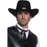 Authentic Western Gunslinger Black Male Hat
