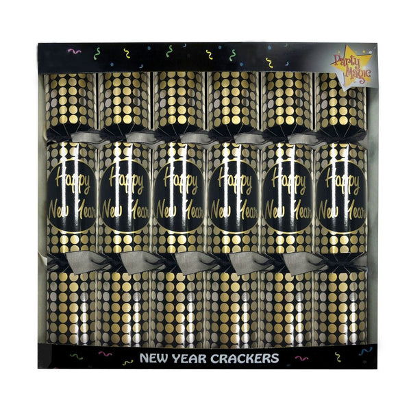 12" New Year Luxury Crackers 36827 6Pcs/Box