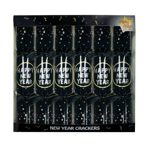 12" New Year Luxury Crackers 36829 6Pcs/Box