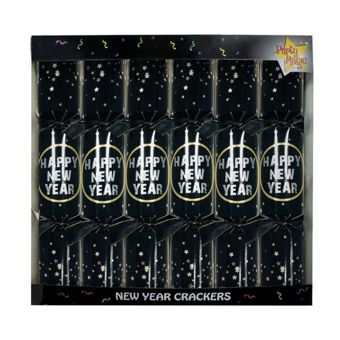 12" New Year Luxury Crackers 36829 6Pcs/Box