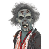 Decaying Zombie Mask With Grey Hair
