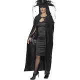 Delux Witches Cape, Costume Accessories Black Women Costume