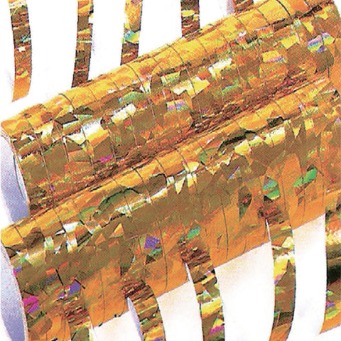  Serpentines Holographic Gold 7mm X 4m X 18throws