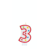 Numerical 3 Glitter Candle With Cake D̩cor