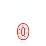 Numerical 0 Glitter Candle With Cake D̩cor