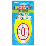 Numerical 0 Glitter Candle With Cake D̩cor