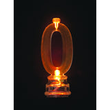 Flashing Candle Holders # 0 With 4 Birthday Candles