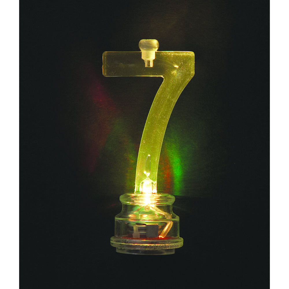 Flashing Candle Holders # 7 With 4 Birthday Candles
