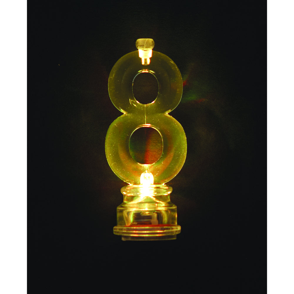 Flashing Candle Holders # 8 With 4 Birthday Candles