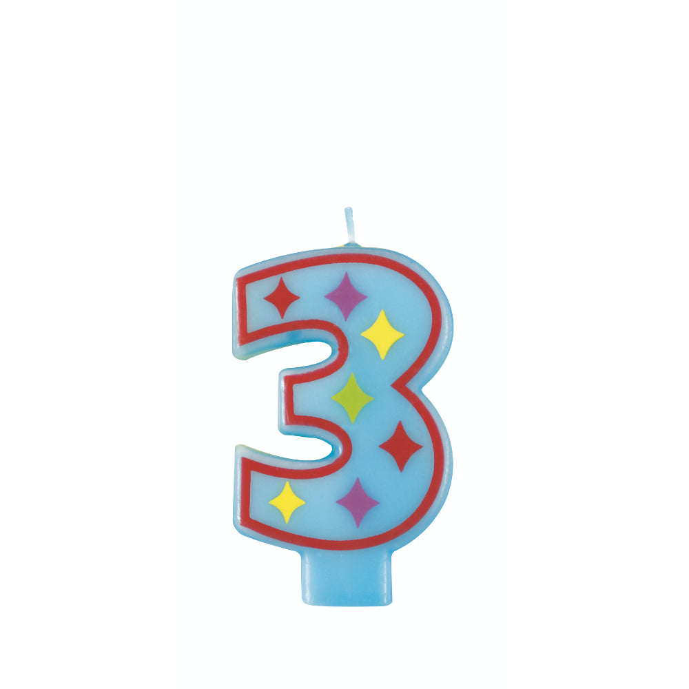 Numeral Birthday Candle 3
