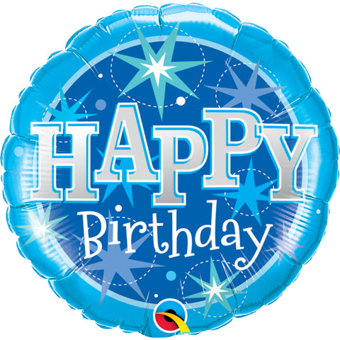 Birthday  Sparkle Round Foil Balloon  