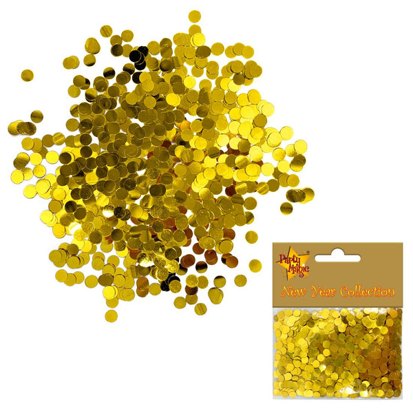 Foil Round Confetti Gold 1Oz/Bag