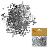 Foil Round Confetti Silver 1Oz/Bag