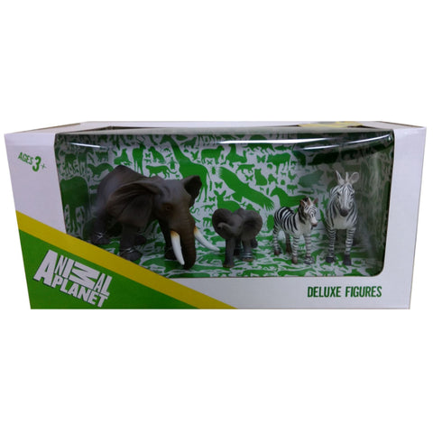 A. P. Elephant & Zebra Set