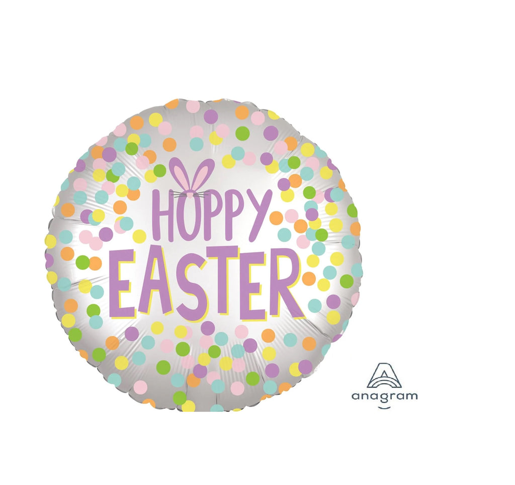 S40 Easter Satin Foil Balloon 18in