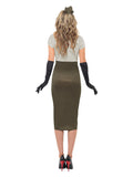 WW2 Army Pin Up Spice Darling Green & Khaki Costume F