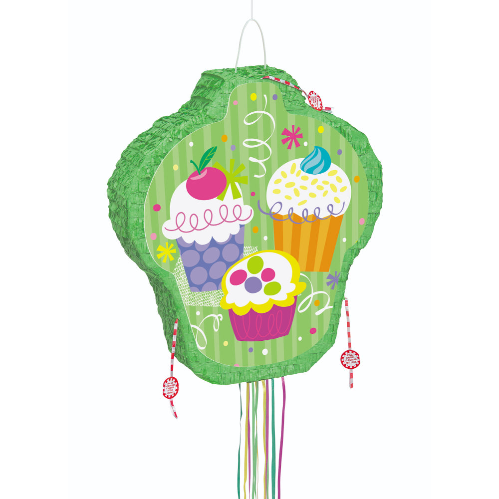 Cup Cake Party Pull Pop Up Pinata 