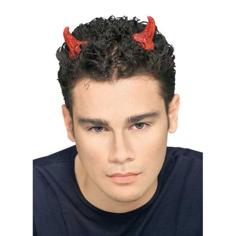 Red Glitter Devil Horns