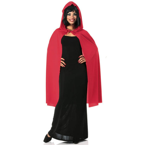 Red Hooded Adult Cape 45Inch