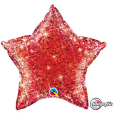 Holographic Star Jewel  Foil Balloon 