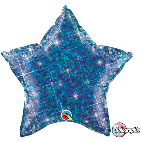 Holographic Star Jewel  Foil Balloon 