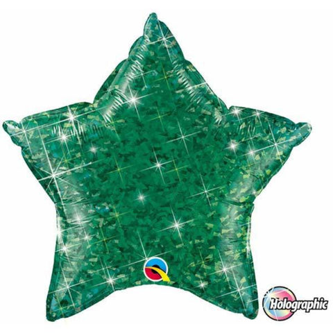 Holographic Star Jewel  Foil Balloon 