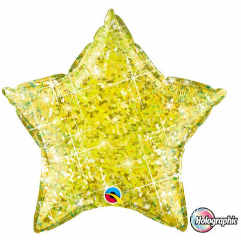 Holographic Star Jewel  Foil Balloon 