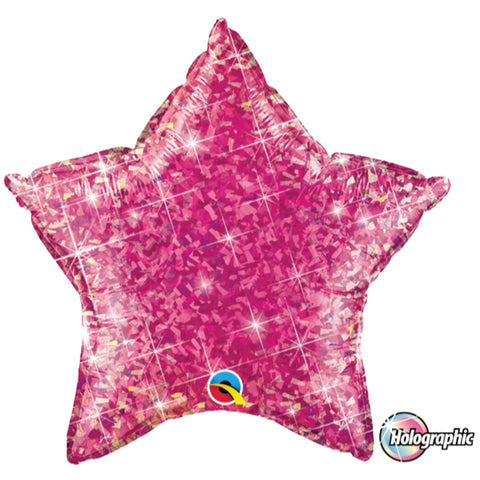 Holographic Star Jewel  Foil Balloon 