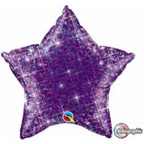 Holographic Star Jewel  Foil Balloon 