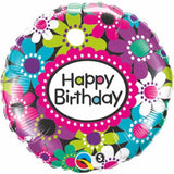 Birthday Daisy Patterns Foil Balloon 