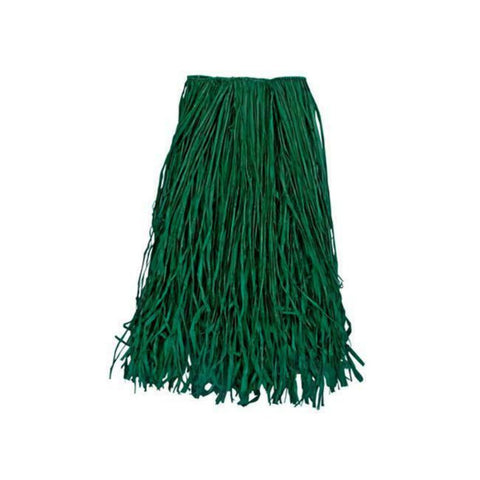 Real Raffia Hula Skirt Natural Tan/Green