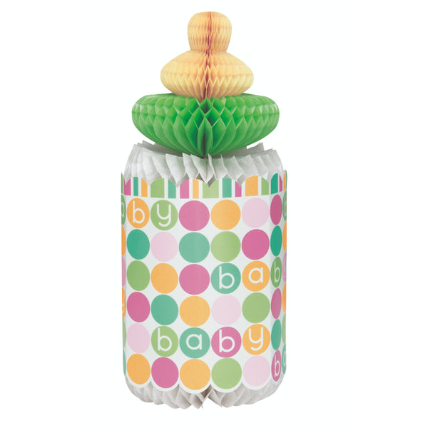 Pastel Baby Shower Honeycomb Centerpiece