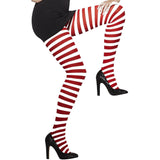 Tights Red & White Striped
