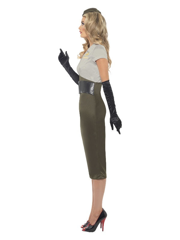 WW2 Army Pin Up Spice Darling Green & Khaki Costume F