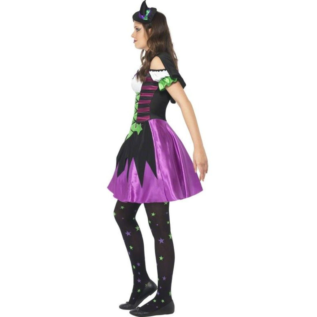 Punky Neon Witch Girl Costume