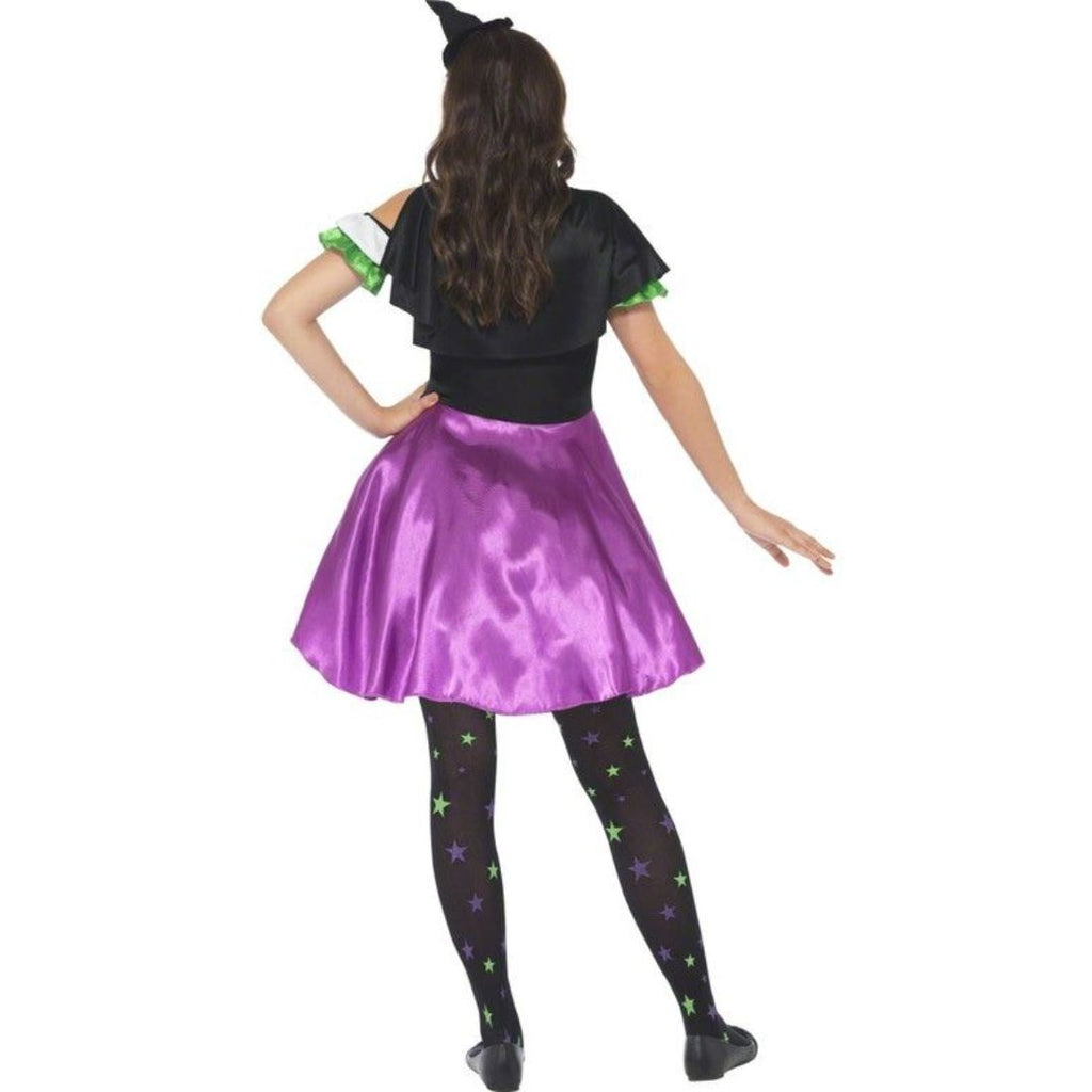 Punky Neon Witch Girl Costume
