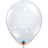  Anniversary Classic Hearts Diamond Clear 6 pieces