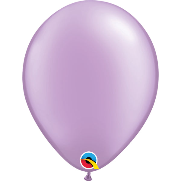  Fashion Colours 11in Pearl Lavender Latex Balloons 6 pieces