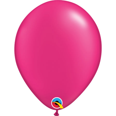  Fashion Colours 11in Pearl Megenta Latex Balloons 6 pieces