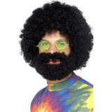 Groovy Dude Afro Wig With Beard