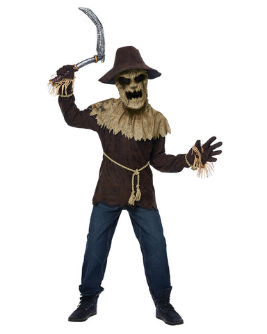 Wicked Scarecrow Child Boys Costume Brown