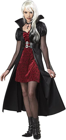 Blood Thirsty Beauty Adult Women Costume Black/Burgundy