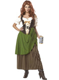 Tavern Maiden Adult Costume Olive/Brown