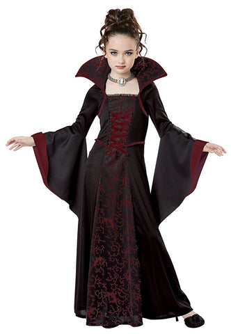 Vampire Girls Costume Black/Burgundy